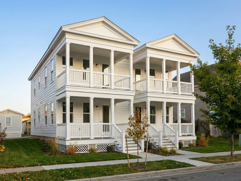 Faulkner Fourplex - Artifex - Liberty House Plans