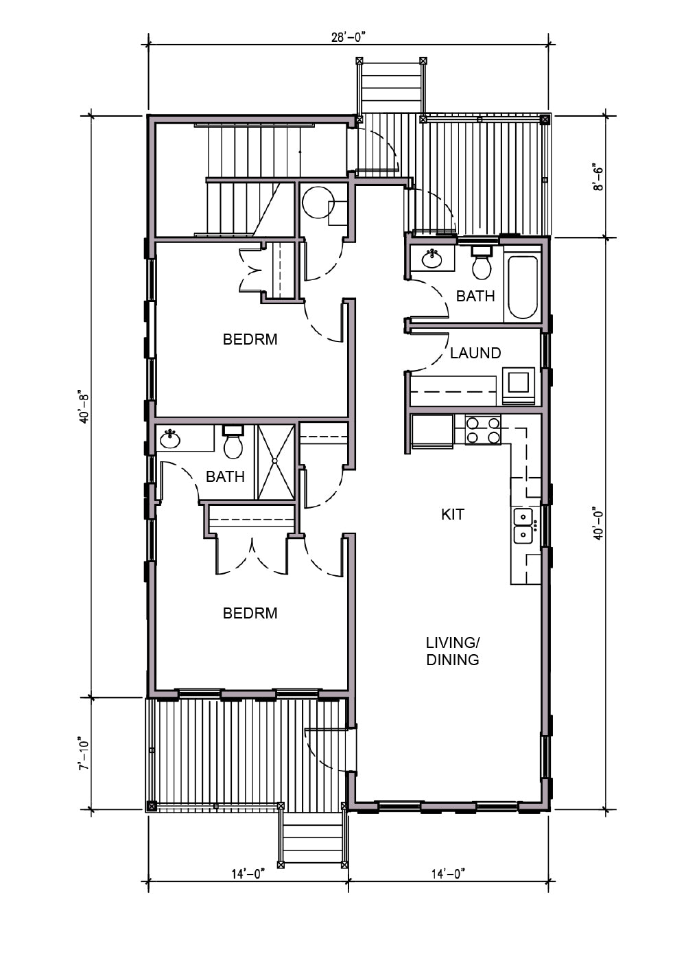 The Canton Duplex - Artifex - Liberty House Plans