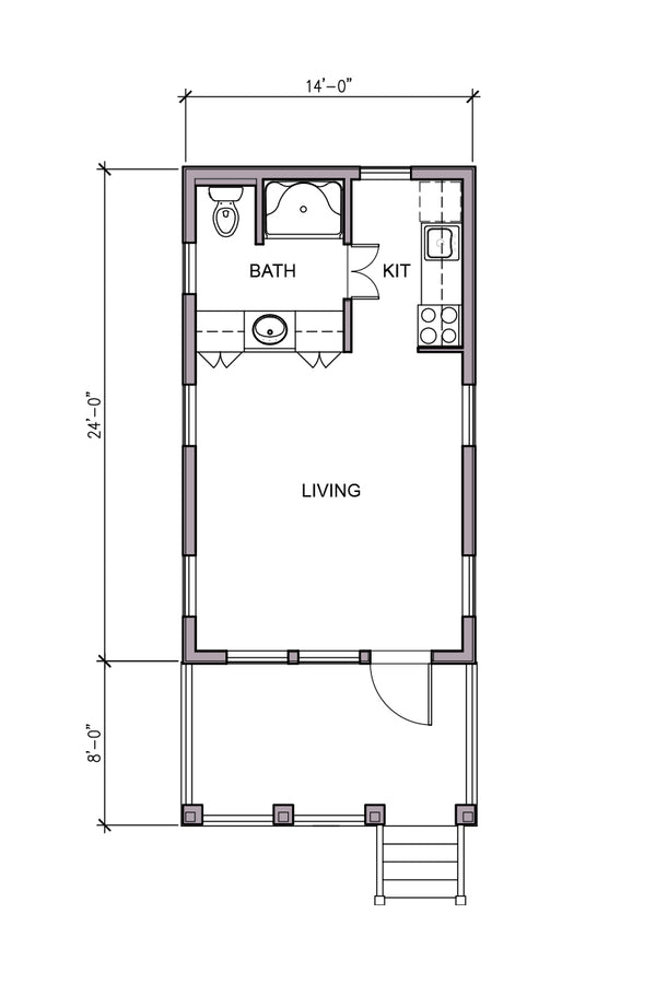 Petal Cottage - Artifex Cottages - Liberty House Plans