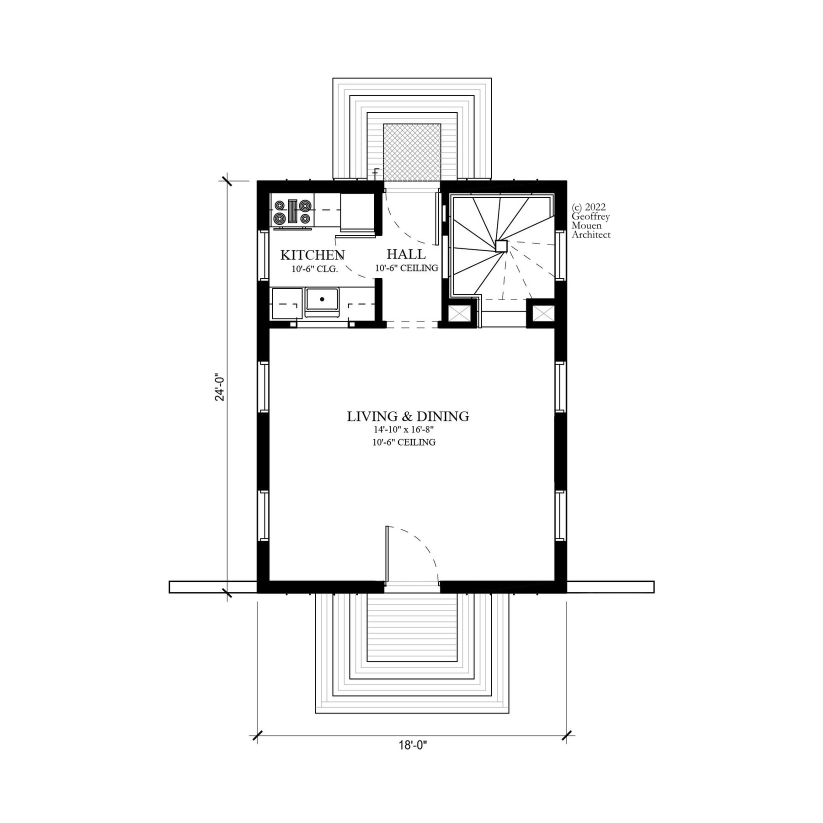 Little Beach House - Geoffrey Mouen Architect - Liberty House Plans